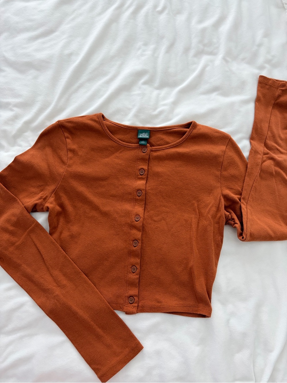 Wild fable long sleeve crop top